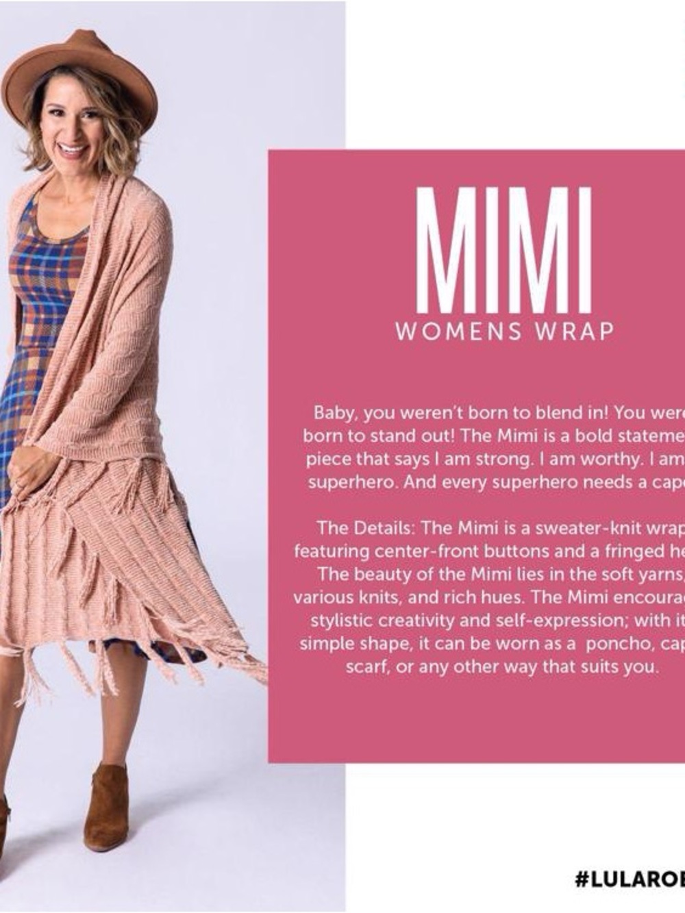 LuLaRoe Mimi Women's Wrap in Black - Picture 2 of 3
